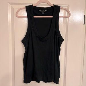 Banana Republic black ribbed tank top